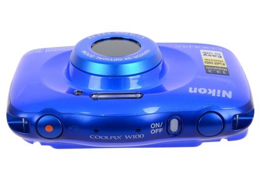 Фотоаппарат Nikon Coolpix W100 Blue Backpack KIT (13.2Mp, 3x zoom, 2.7