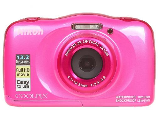 Фотоаппарат Nikon Coolpix W100 Pink Backpack KIT (13.2Mp, 3x zoom, 2.7