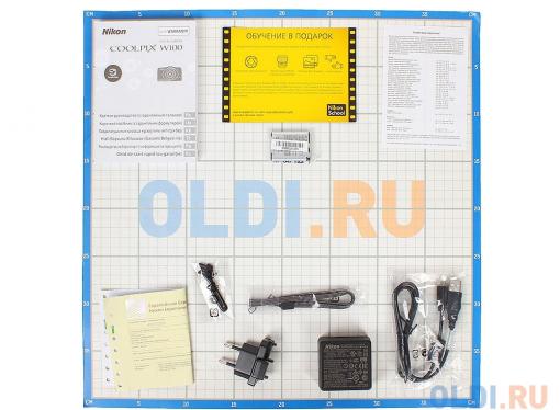 Фотоаппарат Nikon Coolpix W100 Pink Backpack KIT (13.2Mp, 3x zoom, 2.7