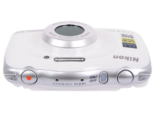 Фотоаппарат Nikon Coolpix W100 White Backpack KIT (13.2Mp, 3x zoom, 2.7