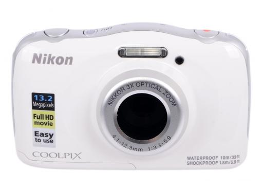 Фотоаппарат Nikon Coolpix W100 White Backpack KIT (13.2Mp, 3x zoom, 2.7