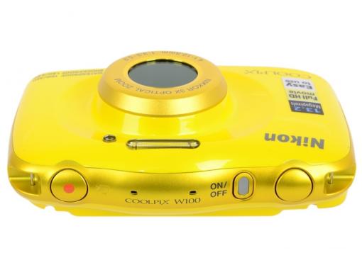 Фотоаппарат Nikon Coolpix W100 Yellow Backpack KIT (13.2Mp, 3x zoom, 2.7
