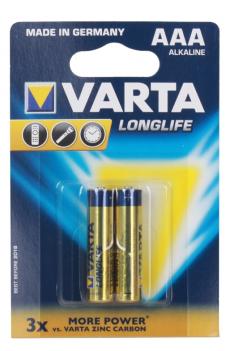 Батарейки VARTA Long Life AAA блистер 2  04103101412