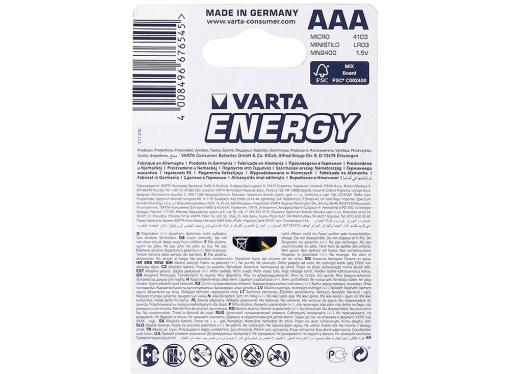 Батарейки VARTA Energy AAA блистер 6 04103229416