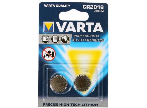 Элемент питания VARTA ELECTRONICS CR 2016 блистер 2	 06016101402