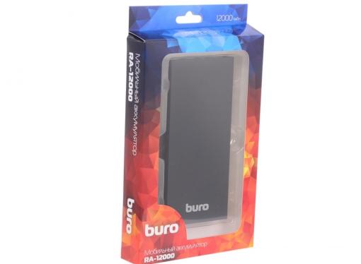 Внешний аккумулятор Buro RA-12000 Black