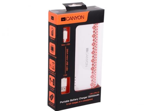 Внешний аккумулятор Canyon CNE-CPB130V