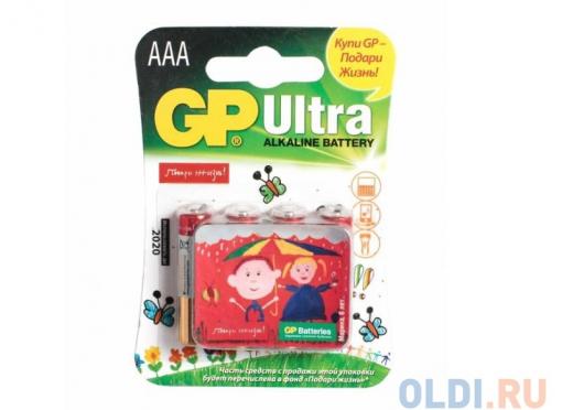 Батарейки GP 24AUGL-2CR4 Подари жизнь AAA 4 шт