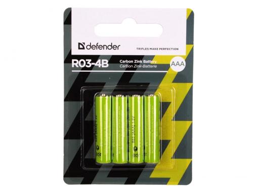 Батарейки Defender R03-4B 4 шт 56102