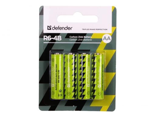 Батарейки Defender R6-4B 4 шт 56112