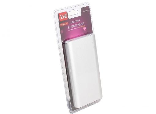 Внешний аккумулятор 3Cott 3C-PB-100QC, QC3.0, 10000 мАч, вх.: micro USB 5В2А, Type-C 5В2А, вых: USB: 5В2.1А, Type-C: 5/9/12В2А,  QC3.0 5-12В2.4А