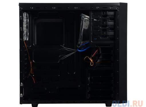 Корпус Deepcool TESSERACT SW Black , ATX, без БП, окно, 1x USB 3.0, 1x USB 2.0, 2x 12cm LED fan.