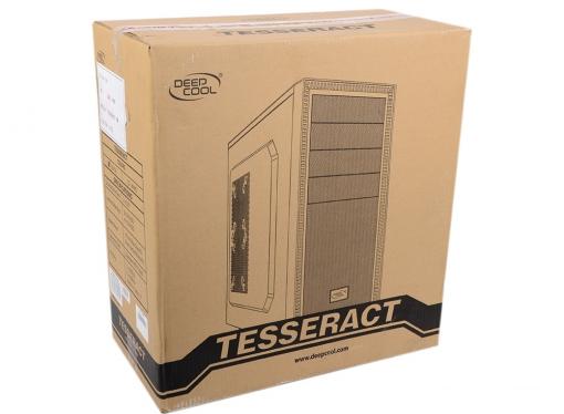 Корпус Deepcool TESSERACT SW Black , ATX, без БП, окно, 1x USB 3.0, 1x USB 2.0, 2x 12cm LED fan.
