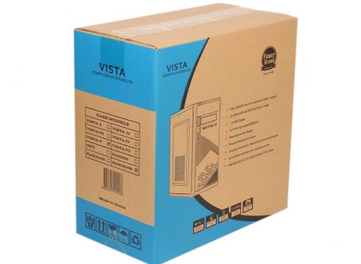 Корпус Sunpro VISTA V, mATX, 450Вт, черный , ДхШхВ: 365*175*365мм, мат.плата до 24.4*20.5см, 2*USB 2.0, 24+4-Pin, 4-Pin, 3*SATA, 2*MOLEX, FDD