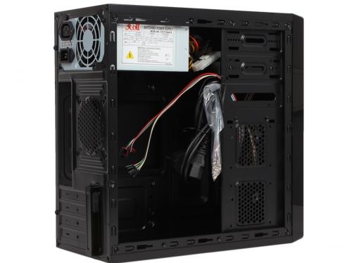 Корпус Sunpro VISTA V, mATX, 450Вт, черный , ДхШхВ: 365*175*365мм, мат.плата до 24.4*20.5см, 2*USB 2.0, 24+4-Pin, 4-Pin, 3*SATA, 2*MOLEX, FDD
