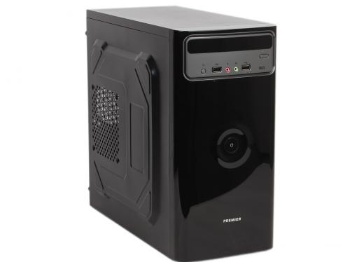 Корпус Sunpro Premier I, mATX, 450Вт, черный , ДхШхВ: 365*170*345мм, мат.плата до 24.4*24.4см, 2*USB 2.0, 24+4-Pin, 4-Pin, 3*SATA, 2*MOLEX, FDD