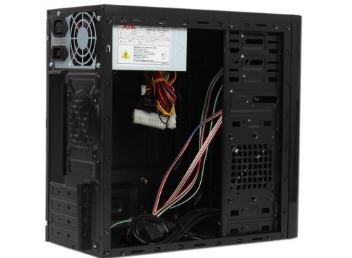 Корпус Sunpro Premier I, mATX, 450Вт, черный , ДхШхВ: 365*170*345мм, мат.плата до 24.4*24.4см, 2*USB 2.0, 24+4-Pin, 4-Pin, 3*SATA, 2*MOLEX, FDD