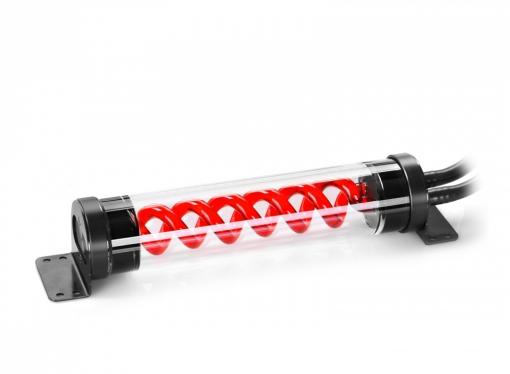Корпус Deepcool GENOME II BK-RD , ATX, без БП, боковое окно, красная спираль, система водяного охлаждения.