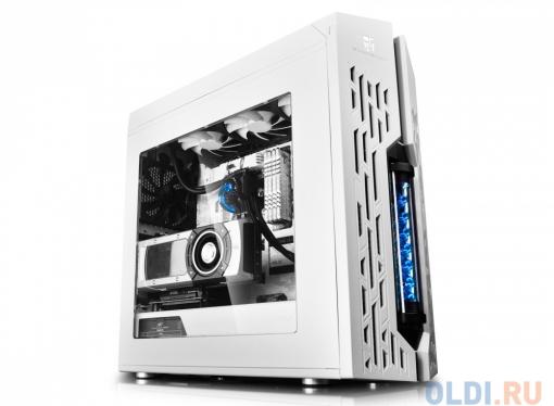 Корпус Deepcool GENOME II WH-BL , ATX, без БП, боковое окно, синяя спираль, система водяного охлаждения.