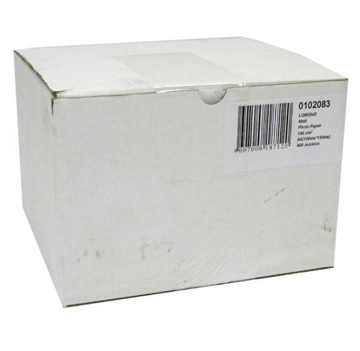 0102083 бумага LOMOND (100*150, 180гр, 600л) Матовая , 1стор.
