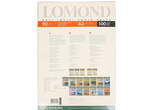 Бумана Lomond A3 90Г/м2 100л матовая (0102011)