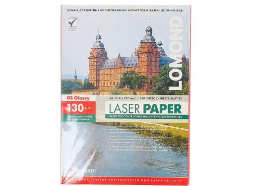 Бумага Lomond А4 130г/м2 250 л глянцевая для лаз.принтеров 2-х сторонняя (0310141)