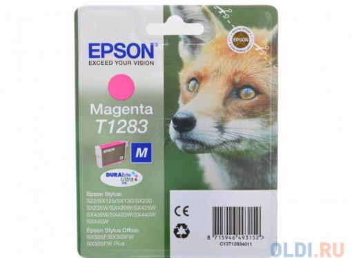 Картридж Epson Original T1283 (magenta) для S22/SX125 (C13T12834011)