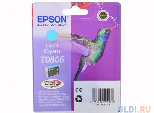 Картридж Epson Original T08054011 светло-голубой для P50/PX660