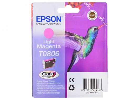 Картридж Epson Original T08064011 светло-пурпурный для P50/PX660