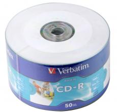 CD-R Verbatim 700Mb 52x DL Crystal AZO 50шт Shrink Print