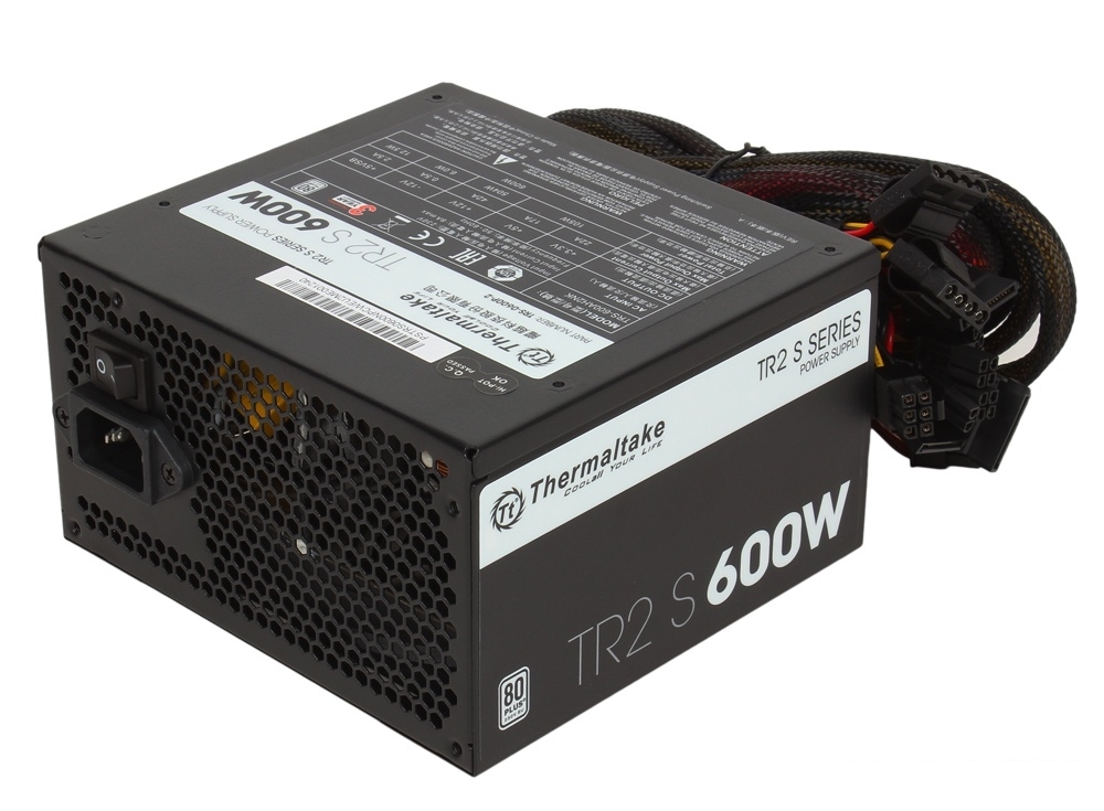 Блок питания Thermaltake TR2 S 600W [PS-TRS-0600NPCWEU-2] v2.3, A.PFC, 80 Plus , Fan 12 cm, Retail