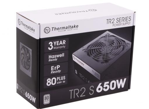 Блок питания Thermaltake TR2 S 650W [PS-TRS-0650NPCWEU-2] v2.3, A.PFC, 80 Plus , Fan 12 cm, Retail
