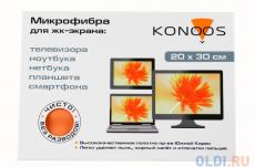 Салфетка из микрофибры для ЖК-телевизоров, 20 х30 см, Konoos KT-1