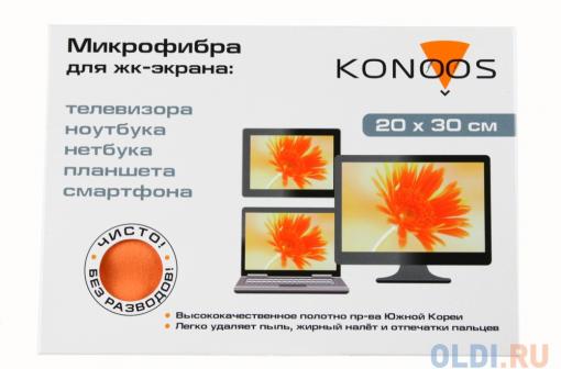Салфетка из микрофибры для ЖК-телевизоров, 20 х30 см, Konoos KT-1