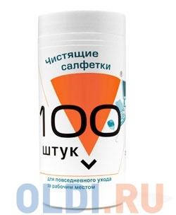 Салфетки для комп. техники в банке, 100 шт, Konoos KBU-100