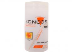 Салфетки для ЖК-экранов в банке Konoos KBF-100 100 шт