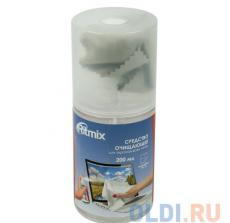 Средство очищающее Ritmix RC-200BW для экранов всех типов. спрей-очиститель c фиброй, 200 мл + фибра