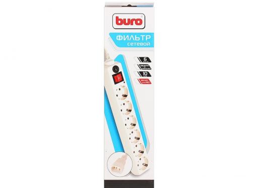 Сетевой фильтр Buro 600SH-1.8-UPS-W 1.8м (6 розеток) белый