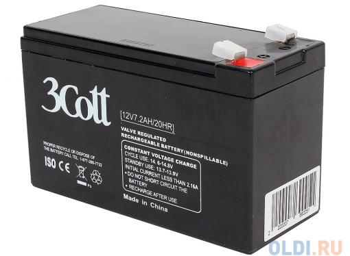Аккумулятор 3Cott 12V7.2Ah