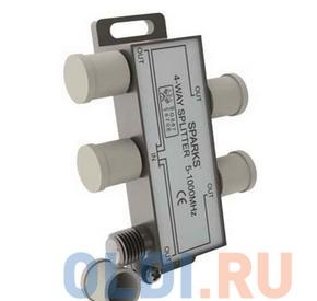 Сплиттер (краб, делитель TV) 1)4 Belsis Sparks BL1076 На 4 направления под F разъем 5-1000мгц