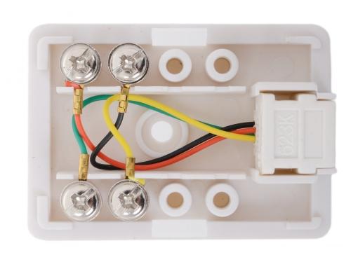 Розетка внешняя телефонная 1xRJ-12 6P4C