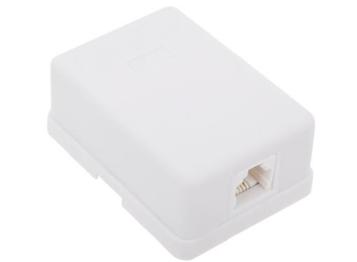 Розетка внешняя телефонная 1xRJ-12 6P4C