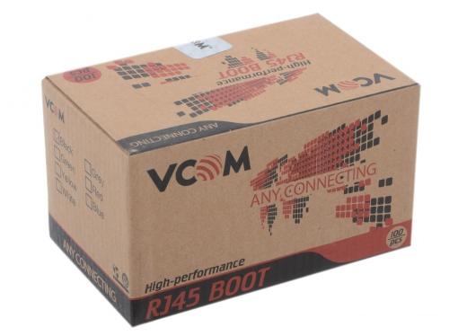 Колпачки пластиковые для вилки RJ-45, черный VCOM (VNA2204-BC) ,100шт в коробке