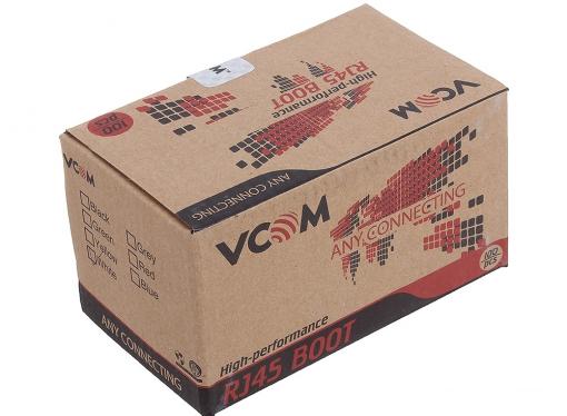 Колпачки пластиковые для вилки RJ-45, белый VCOM (VNA2204-W) ,100шт в коробке