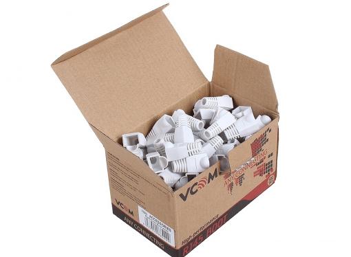 Колпачки пластиковые для вилки RJ-45, белый VCOM (VNA2204-W) ,100шт в коробке