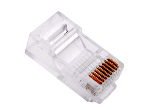 Коннекторы RJ-45 (8P8C) для UTP кабеля 5 кат. Aopen  (ANM005)\VCOM (VNA2200) 100 шт в пакете