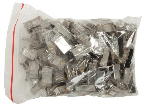 Коннекторы RJ-45 для FTP кабеля 5 кат. экранированный VCOM (VNA2230) 100 шт в пакете