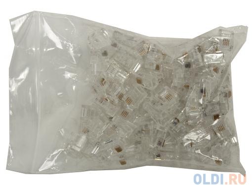 Коннектор телефонный RJ-11 6P4C (6 мест, 4 контакта)