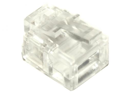 Коннектор телефонный RJ-11 6P4C (6 мест, 4 контакта)