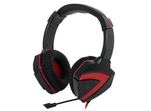 Гарнитура  A4Tech Bloody G500 черный/красный (2.2м) микрофон